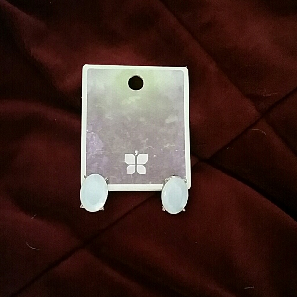 Oval earrings.